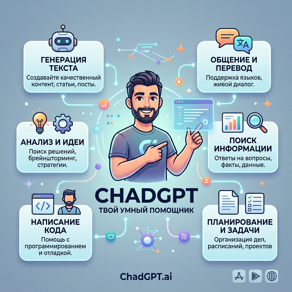Пример генерации в ChadGPT